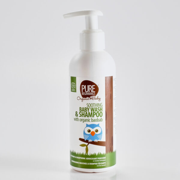 Rahustav ampoon ja kehapesuvahed beebidele 200ml Pure Beginnings